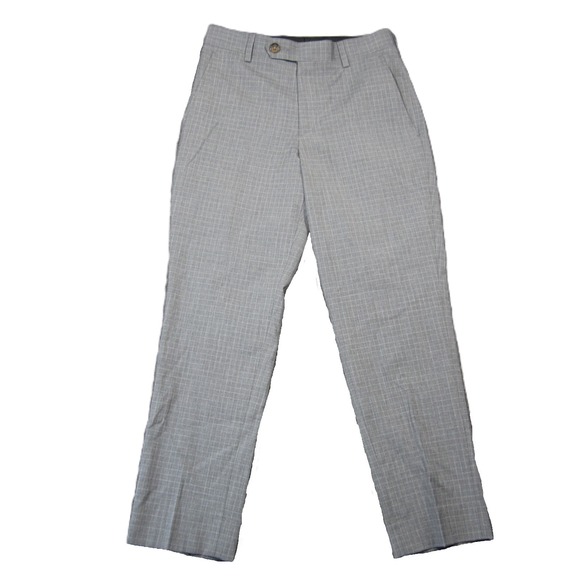 Lauren Ralph Lauren Pants - Lauren Ralph Lauren Dress Pants Size 8R Gray Windowpane Slim Ankle Career Preppy